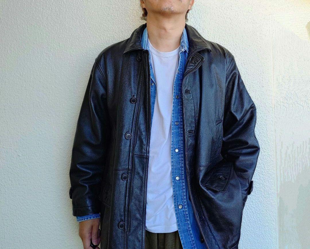 Used Leather Coat 古着　ユーズド　ビンテージ　レザーコート
