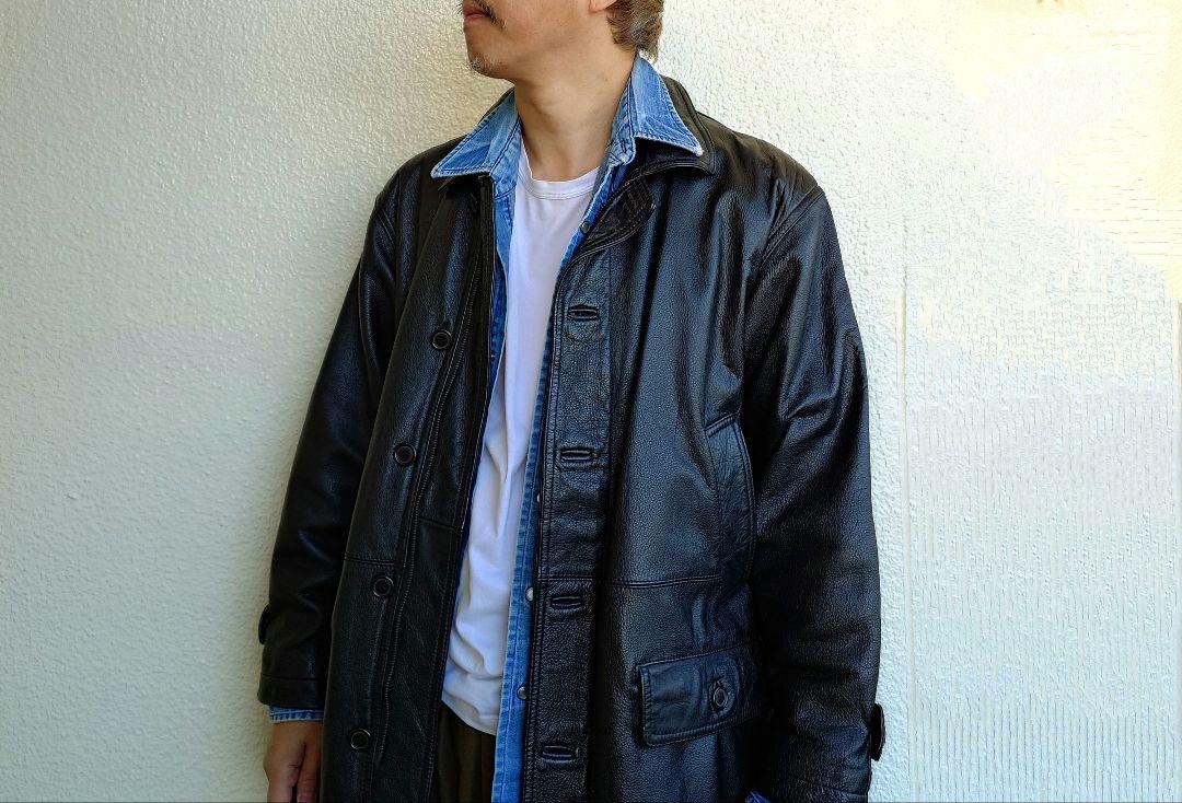 Used Leather Coat 古着　ユーズド　ビンテージ　レザーコート
