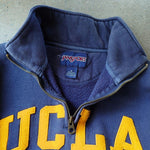画像をギャラリービューアに読み込む, JANSPORTS drivers sweat UCLA ジャンスポーツ　ハーフジップ　カレッジロゴ　スウエット　M

