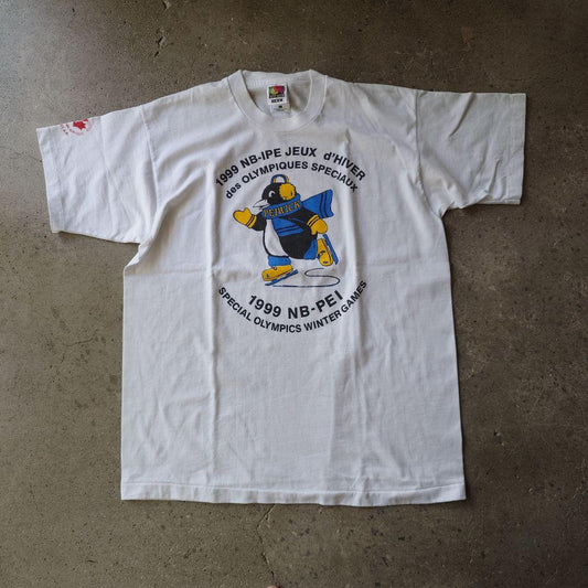 1999 OLYMPIC skate print tee L