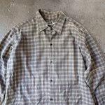 画像をギャラリービューアに読み込む, euro granpa work shirts Lユーズド　ユーロ　グランパ　ネルシャツ
