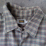 画像をギャラリービューアに読み込む, euro granpa work shirts Lユーズド　ユーロ　グランパ　ネルシャツ

