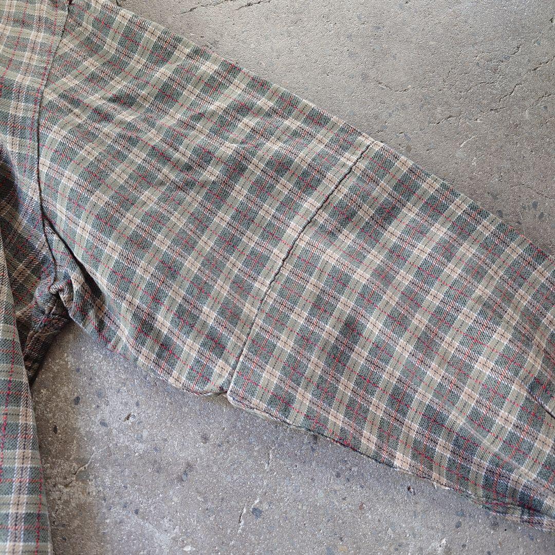 euro granpa work shirts Lユーズド　ユーロ　グランパ　ネルシャツ