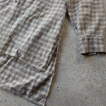 画像をギャラリービューアに読み込む, euro granpa work shirts Lユーズド　ユーロ　グランパ　ネルシャツ

