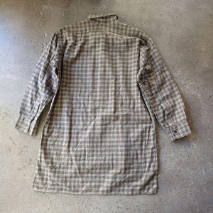 euro granpa work shirts Lユーズド　ユーロ　グランパ　ネルシャツ