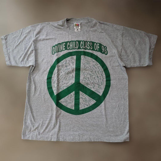 90s fruit PEACE MARK tee XL