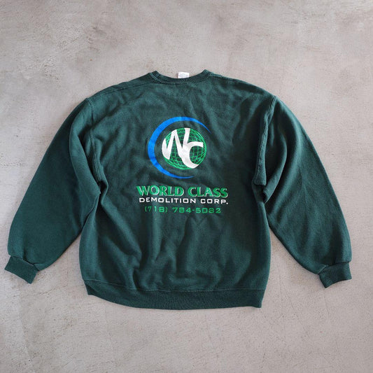 Used JERZEES LOGO SWEAT L 古着 ジャージーズ　企業ロゴ スウェット　トレーナー　L