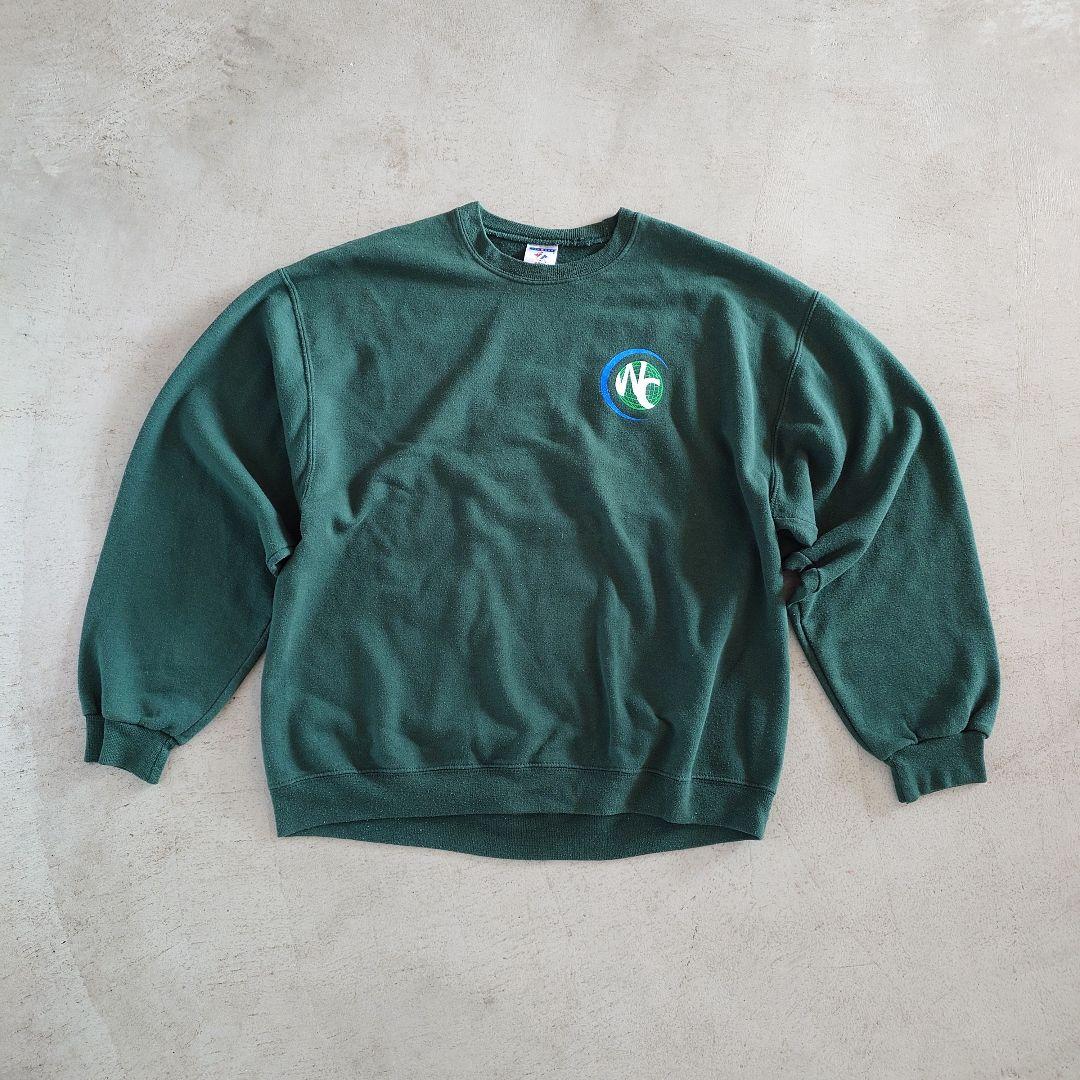 Used JERZEES LOGO SWEAT L 古着 ジャージーズ　企業ロゴ スウェット　トレーナー　L