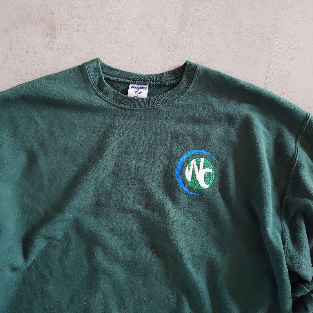 Used JERZEES LOGO SWEAT L 古着 ジャージーズ　企業ロゴ スウェット　トレーナー　L