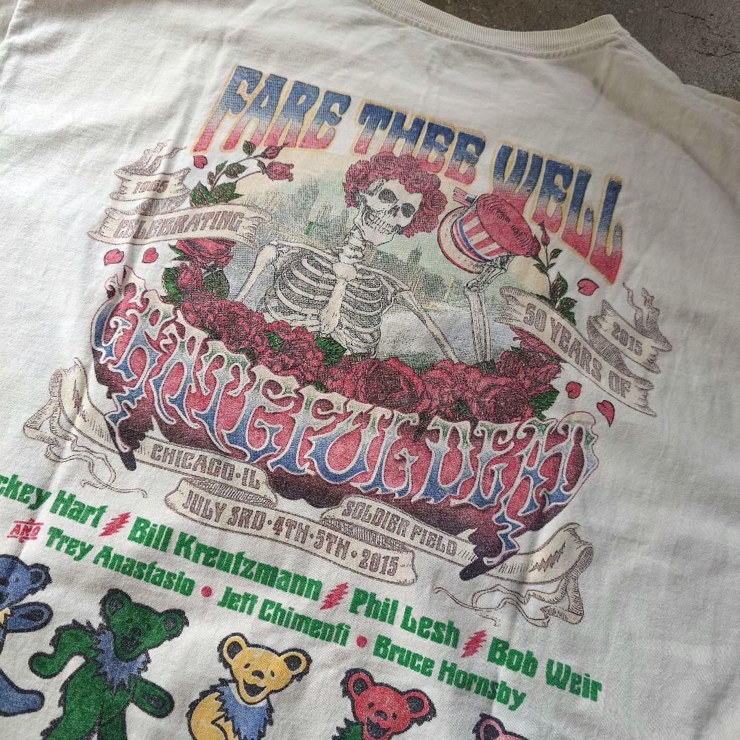 Greatfuldead deadbear&skull tee XL