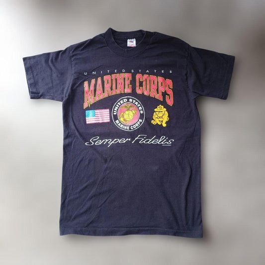 90s　US MARINE CORP tee M