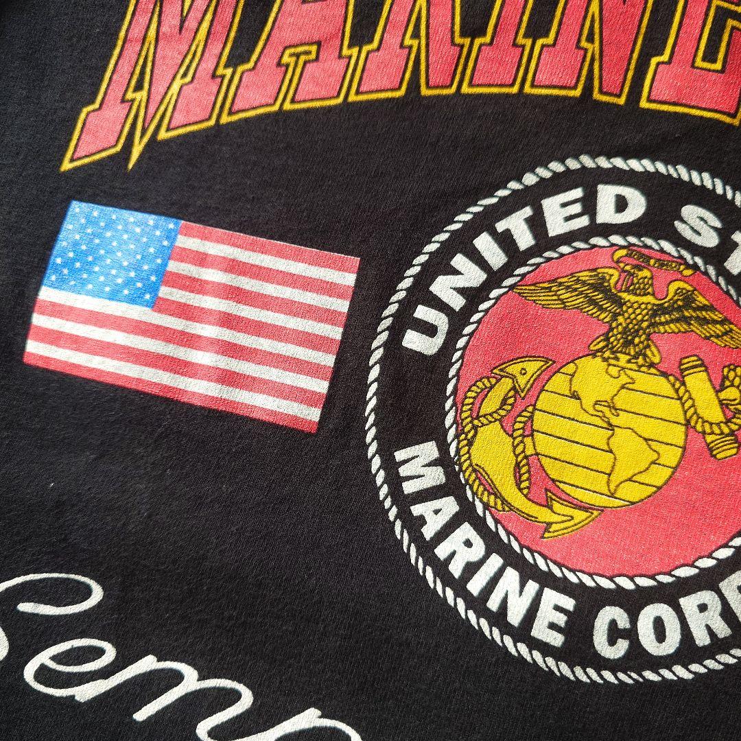 90s　US MARINE CORP tee M