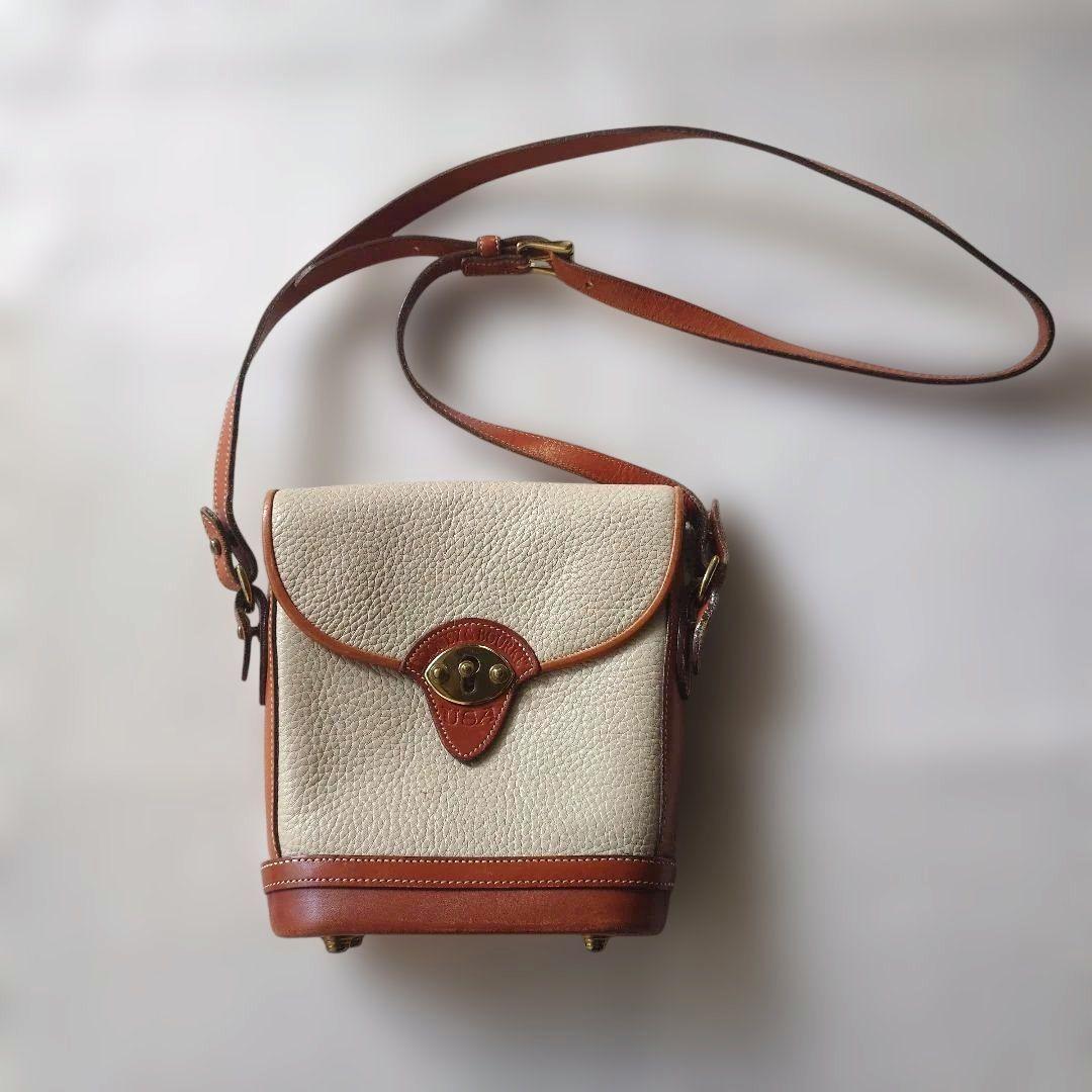 Dooney & Bourke Leather shoulder bag ショルダーバッグ USA製 ホワイト