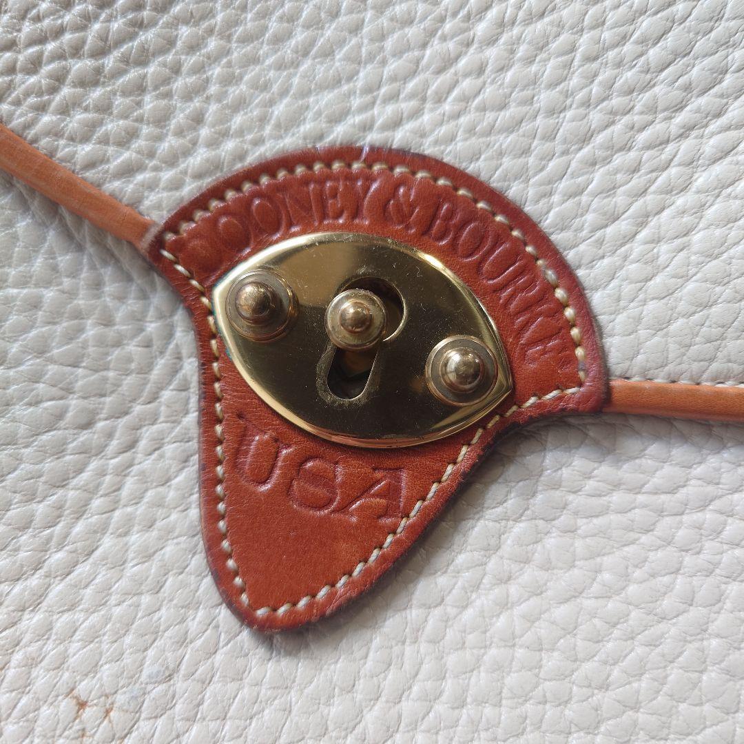 Dooney & Bourke Leather shoulder bag ショルダーバッグ USA製 ホワイト