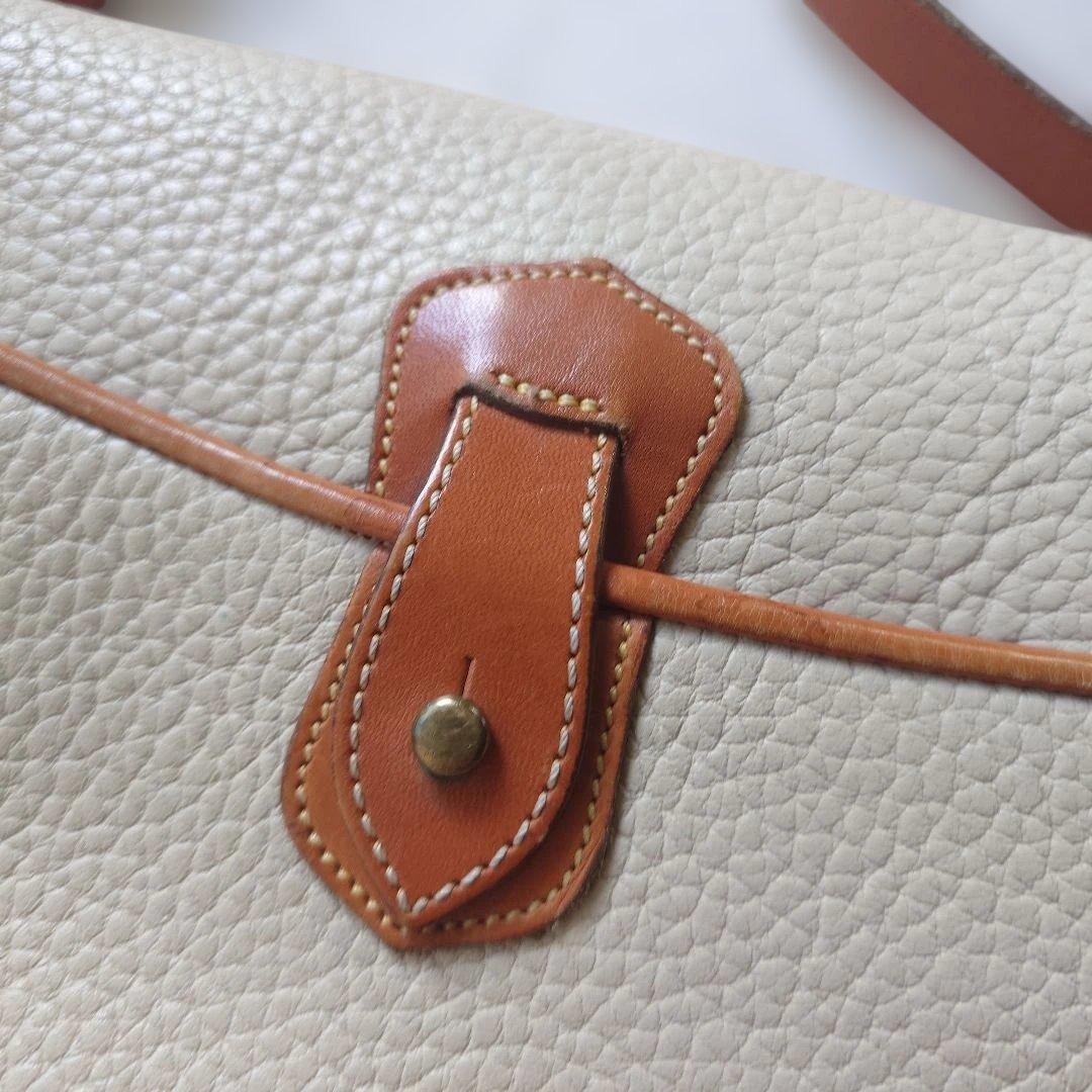 Dooney & Bourke Leather shoulder bag ショルダーバッグ USA製 ホワイト
