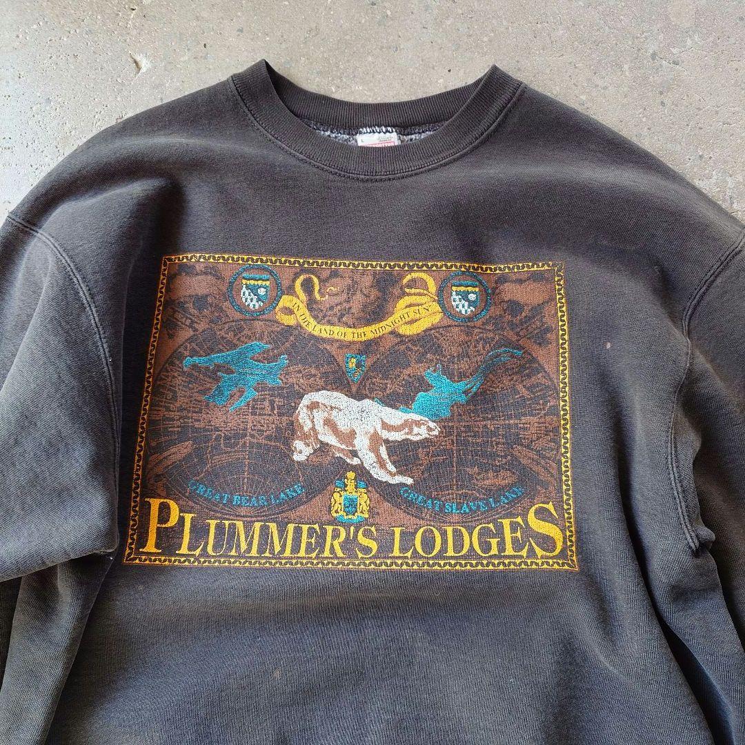 90s Fruit of loom sweat L made in USA good fade!