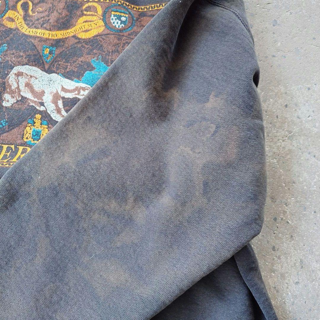 90s Fruit of loom sweat L made in USA good fade!