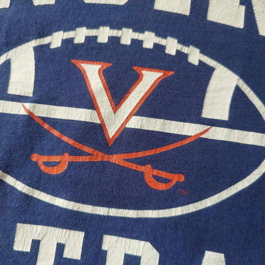 OLD NIKE made in USA football tee L VIRGINIA
