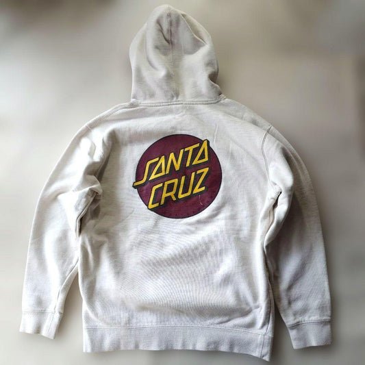 90s SANTACRUZ hoody white sz M