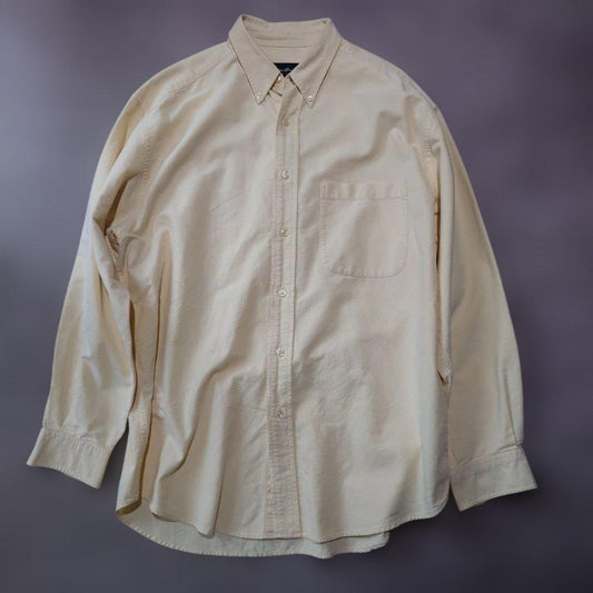 90s EDDIE BAUER BD shirts yellow M