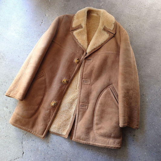 70's Mouton Coat california U.S.A XL ムートンコート　アメリカ製　42 XL　70年代