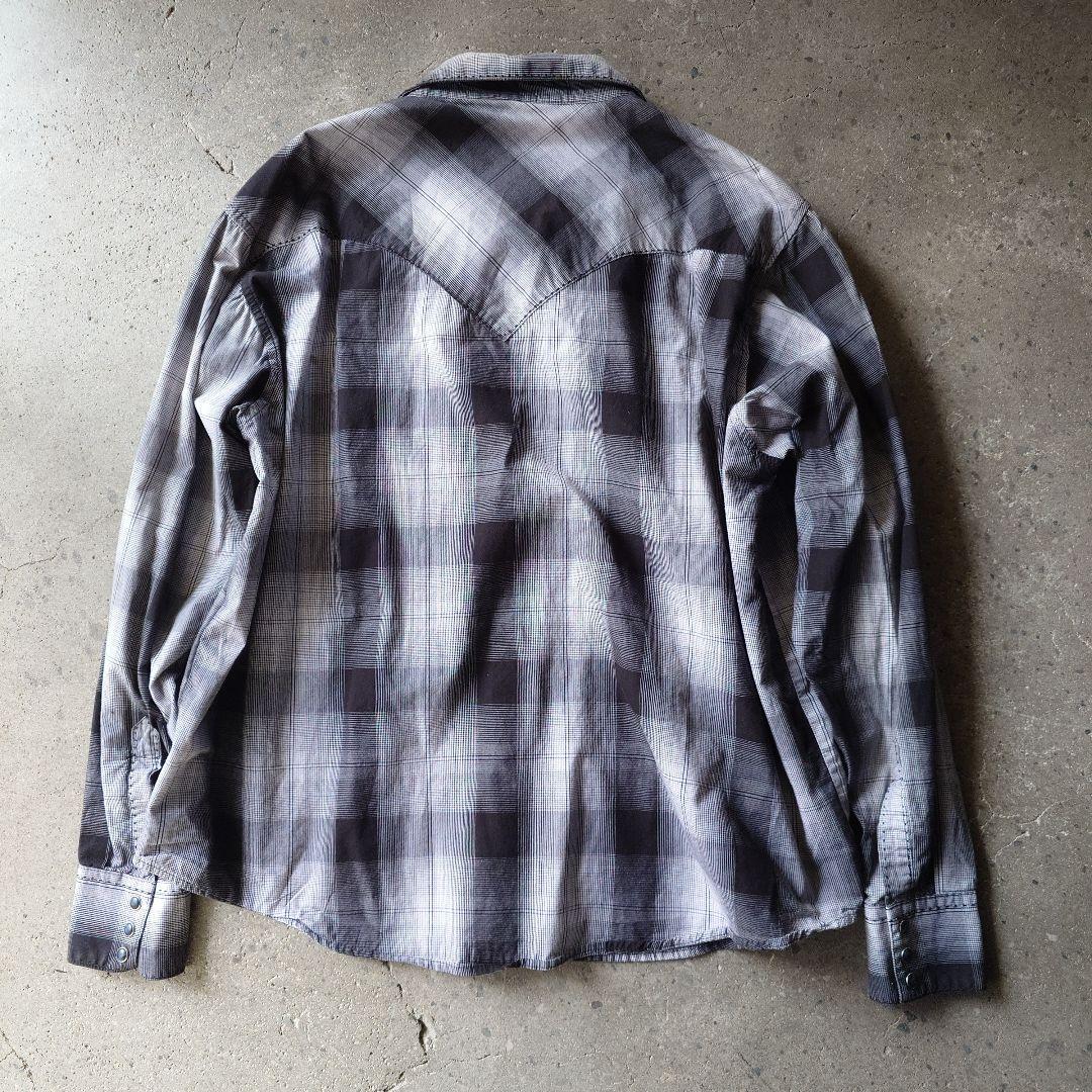 Wrangler weatern shirts 90s OMBRE check XXL