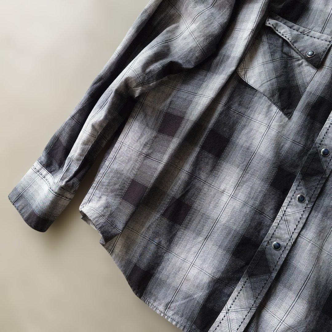Wrangler weatern shirts 90s OMBRE check XXL