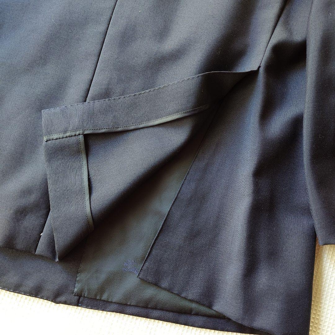 BURBERRY navy w jacket 紺ブレ　金ボタン　ダブルジャケット　ピークド　L