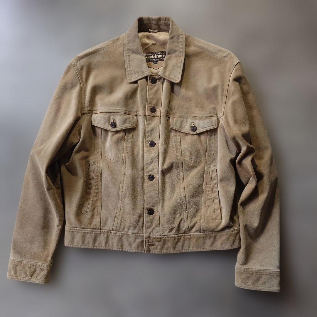 90s WINDARMOR suede traucker jacket L