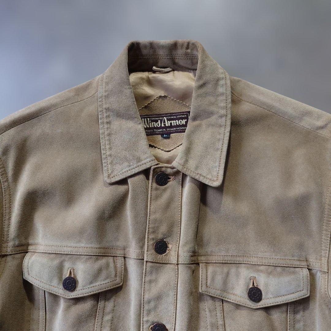 90s WINDARMOR suede traucker jacket L