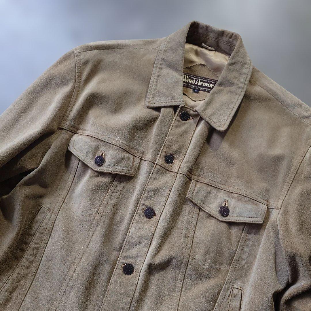 90s WINDARMOR suede traucker jacket L