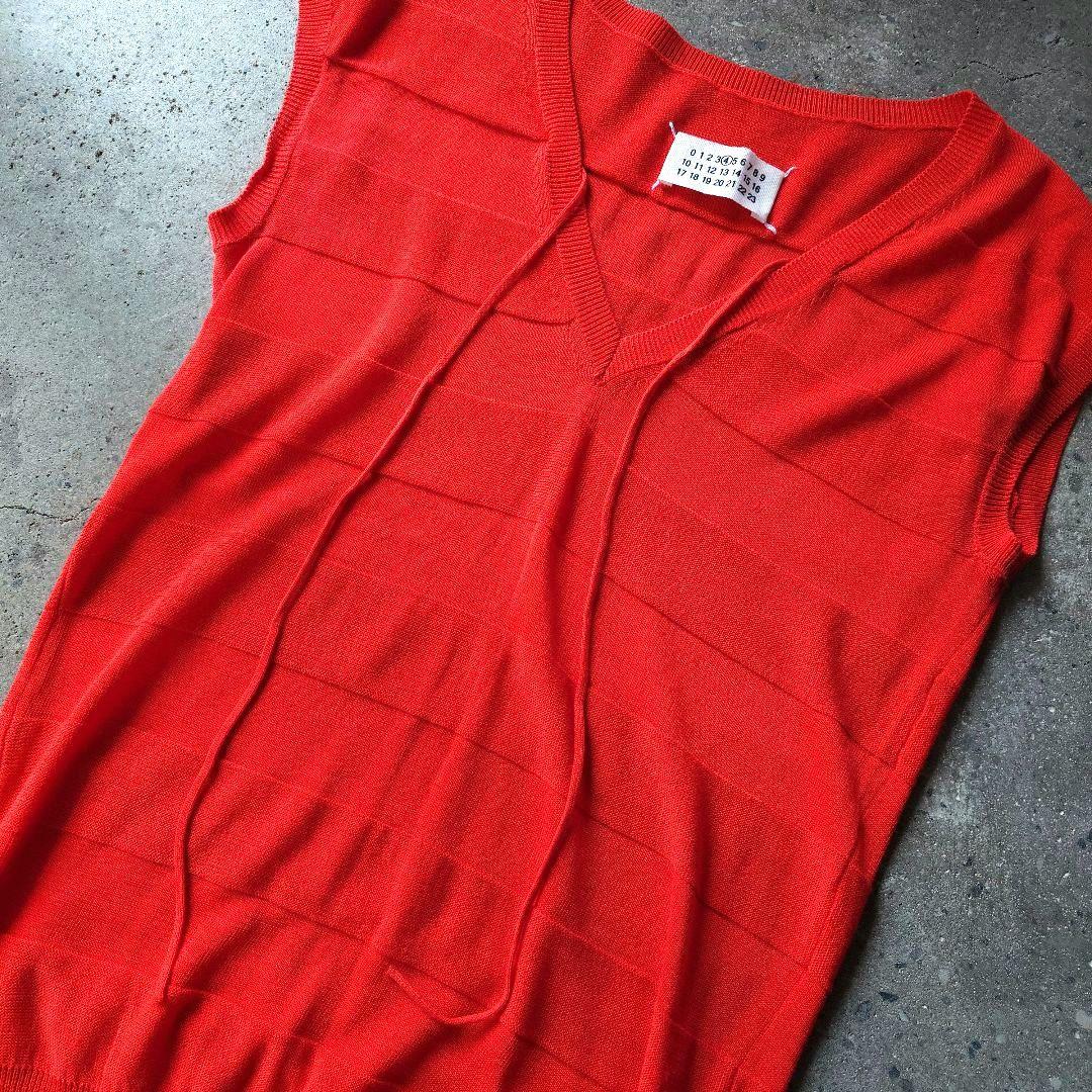 MARTIN MARGIELA women knit マルタン・マルジェラ　本人期　ノースリーブ　ニット　S ここのえ代理店　シルク混