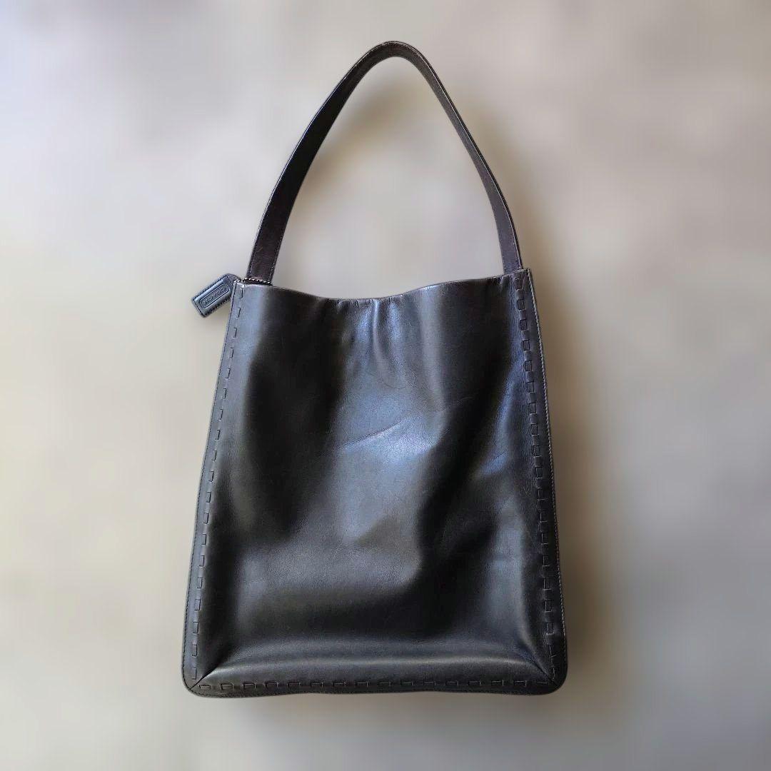 OLD COACH Leather totebag black
