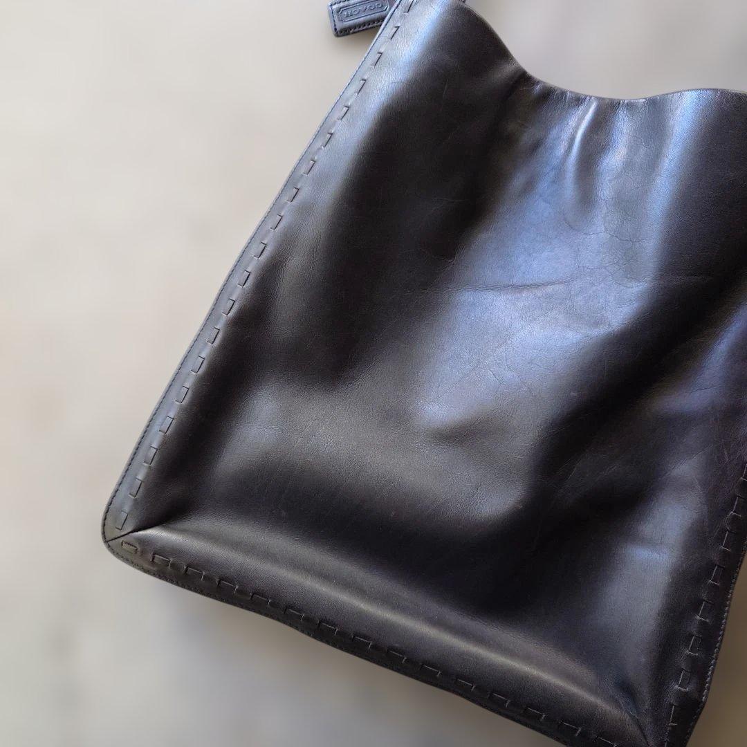 OLD COACH Leather totebag black