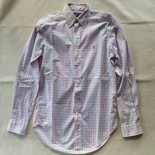 90’s　polo ralphlauren classic fit shirts XS 90年代　ラルフローレン　チエックシャツ　XS　クラッシックフィット