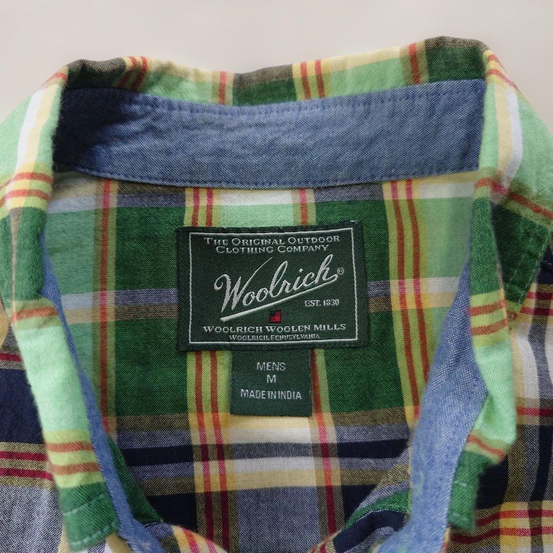 90s woolrich cotton madras check shirts M