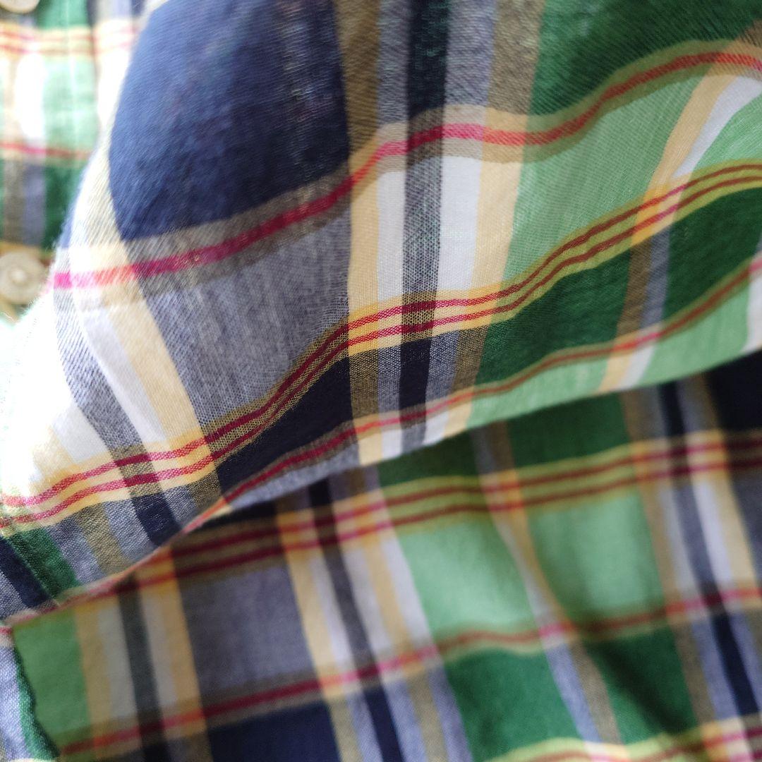 90s woolrich cotton madras check shirts M