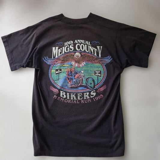 95’　vintage fruits of the loom bike  pocket tee