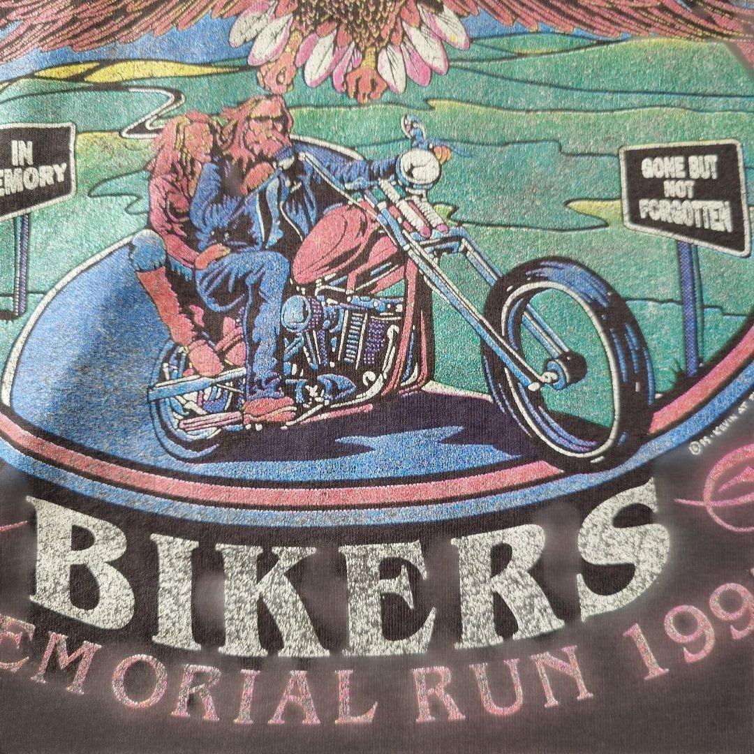 95’　vintage fruits of the loom bike  pocket tee