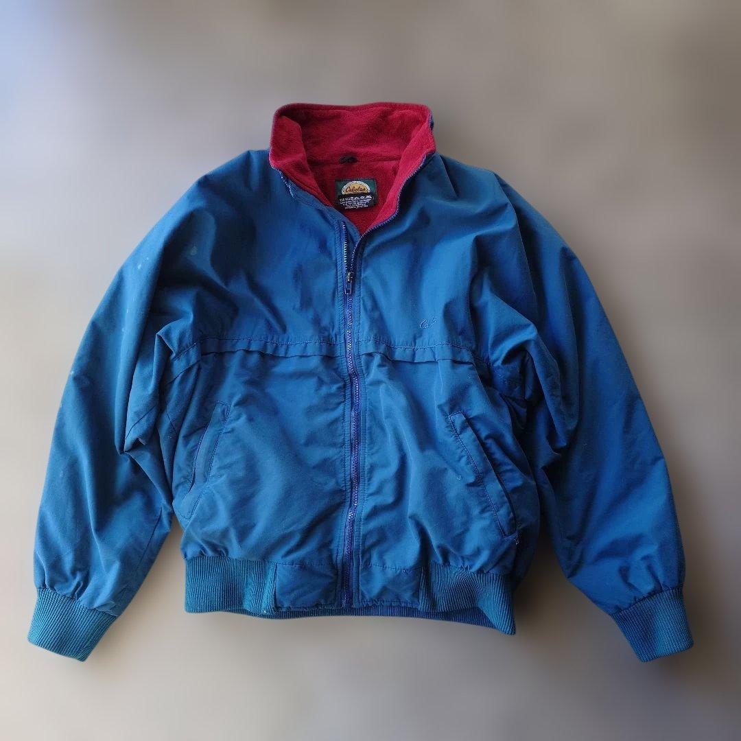 Cabelas outdoor nylon fleece warmup jacket