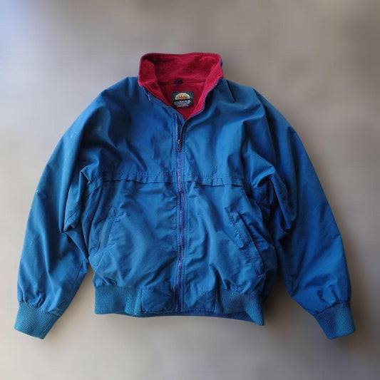 Cabelas outdoor nylon fleece warmup jacket