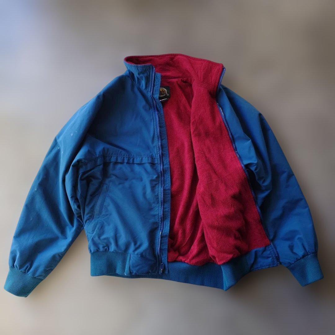 Cabelas outdoor nylon fleece warmup jacket