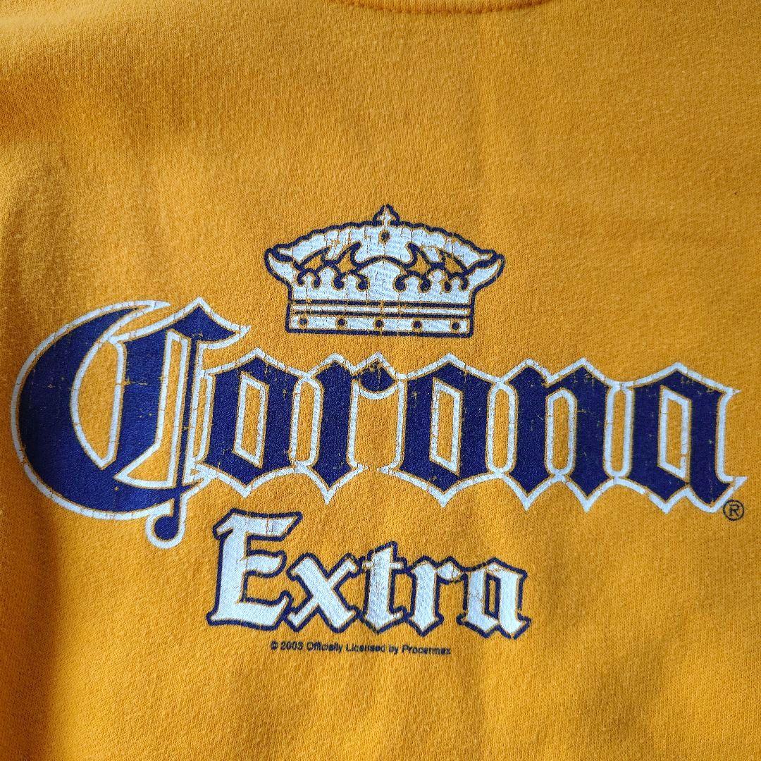 Used CORONA BEER old english sweat L