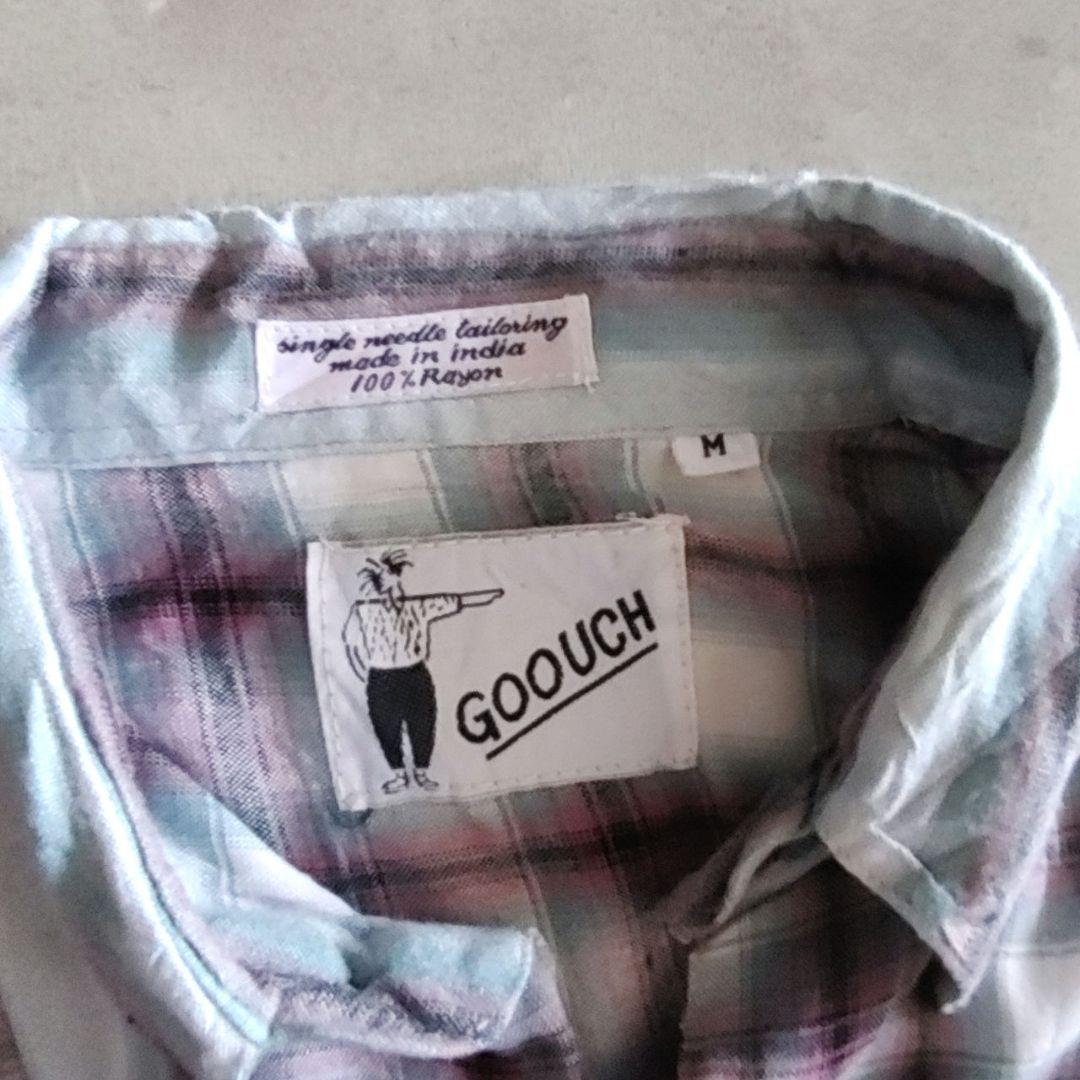 GOOUCH グーチ デッドストック シルクシャツ　オンブレ　柄シャツ