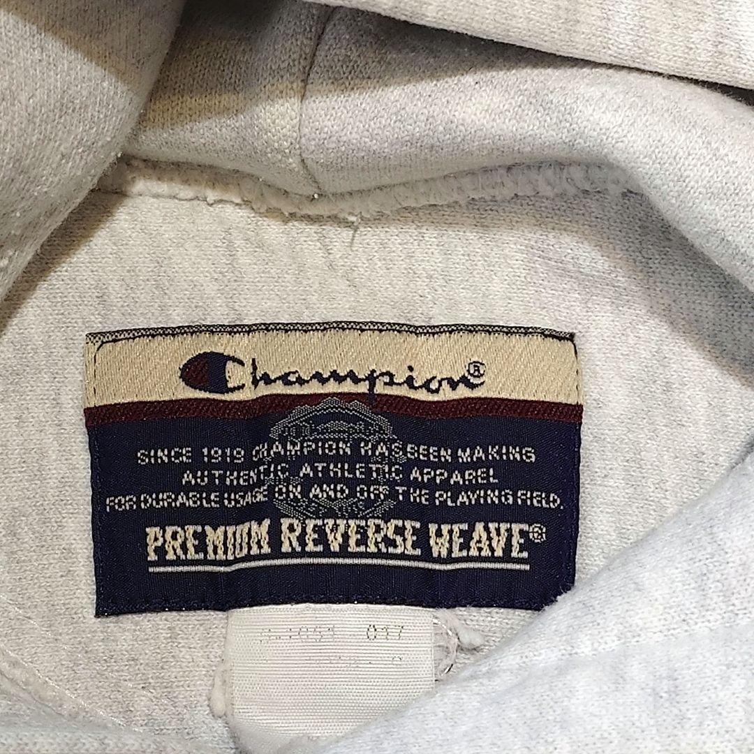 Champion Reverse weave parka XL 3段プリント　wingfoot