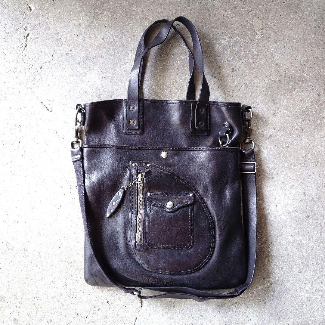 POLO RALPHLAUREN　Leather riders bag D pocket ポロラルフローレン　レザーライダースバッグ
