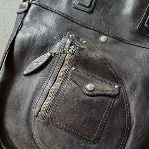 POLO RALPHLAUREN　Leather riders bag D pocket ポロラルフローレン　レザーライダースバッグ