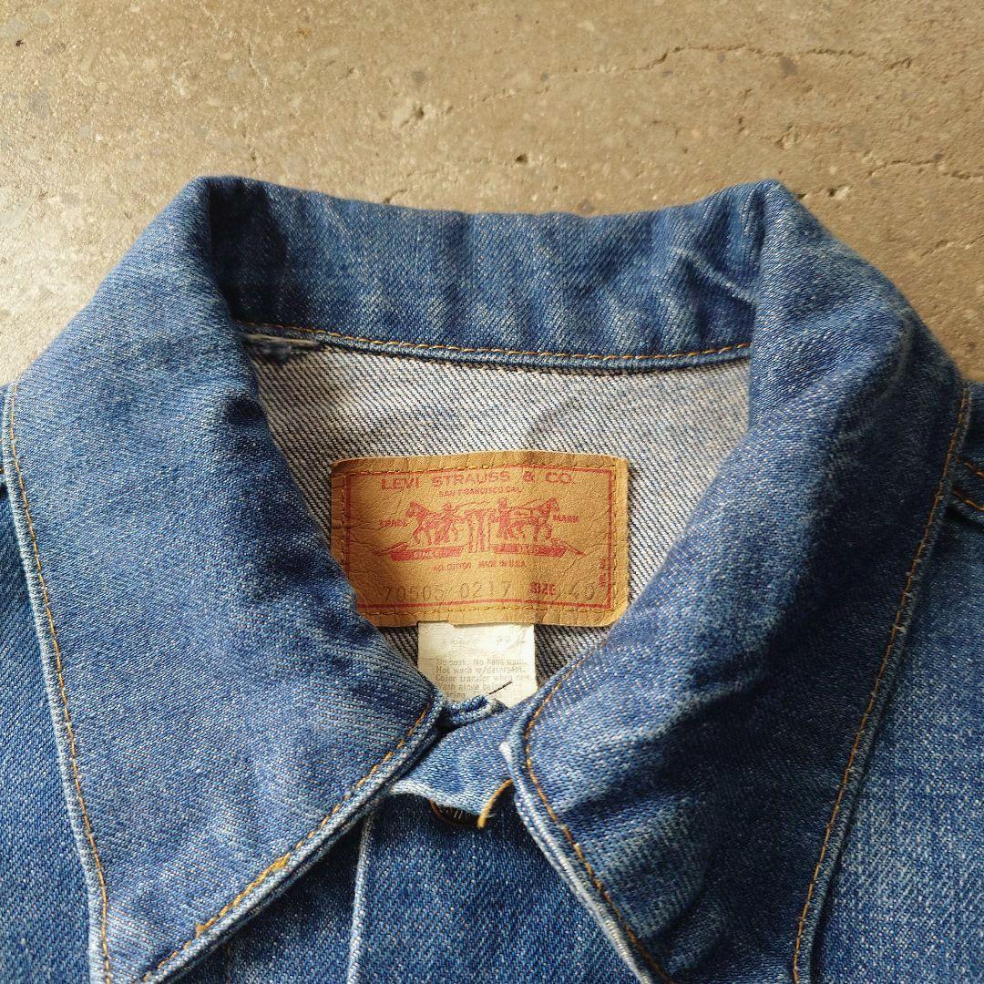 levis70505 denim jacket ４th USA sz40