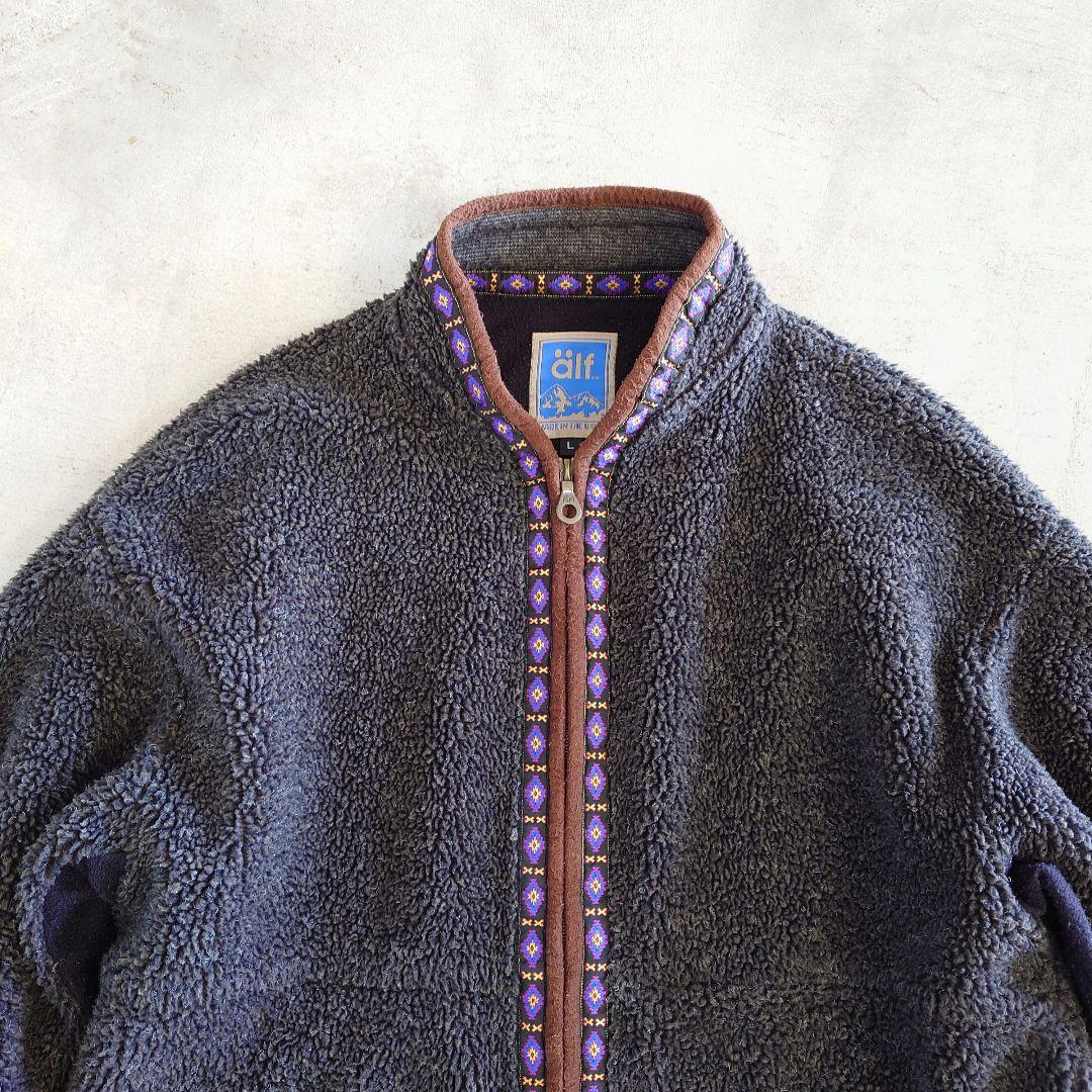 90's alf polatec fleece jacket L Made in USA 古着　ユーズド　アルフ　シンチラフリースジャケット 90年代　アメリカ製