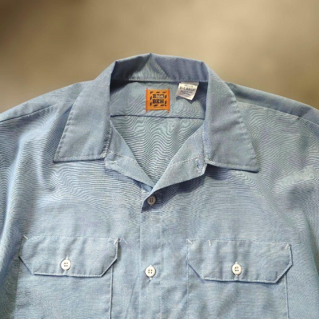 80s DEADSTOCK BIGBEN chambray shirts XL